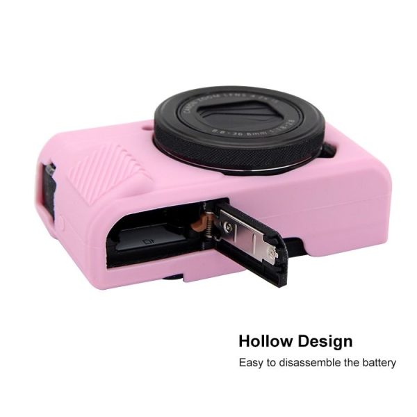 PULUZ Soft Silicone Protective Case for Canon EOS G7 X Mark II (Pink) - Image 7