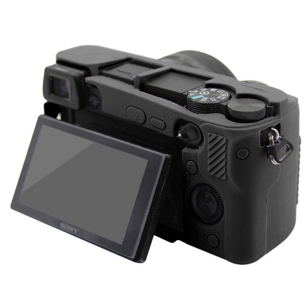PULUZ Soft Silicone Protective Case for Sony ILCE-6300 / A6400 (Black) - Image 3