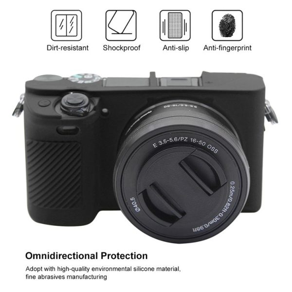 PULUZ Soft Silicone Protective Case for Sony ILCE-6300 / A6400 (Black) - Image 4