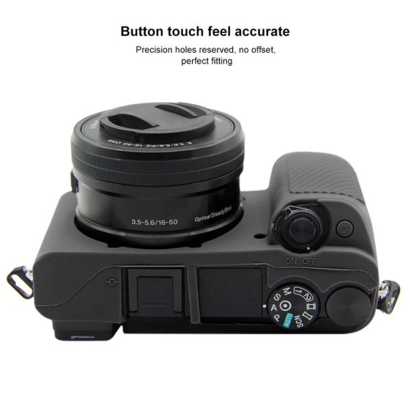 PULUZ Soft Silicone Protective Case for Sony ILCE-6300 / A6400 (Black) - Image 5