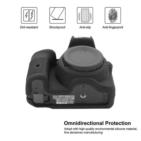 PULUZ Soft Silicone Protective Case for Nikon D5500 / D5600 (Black) - Image 4