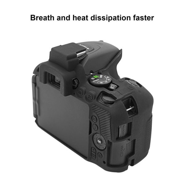 PULUZ Soft Silicone Protective Case for Nikon D5500 / D5600 (Black) - Image 6