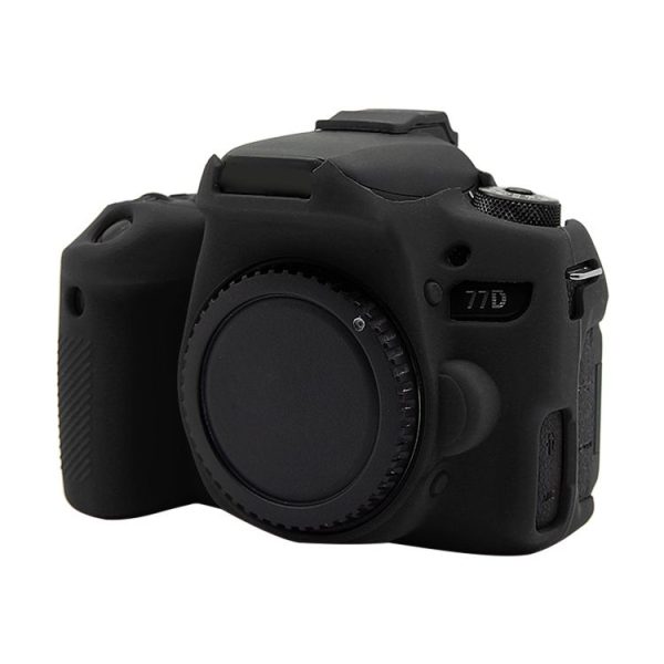 PULUZ Soft Silicone Protective Case for Canon EOS 77D (Black) - Image 2