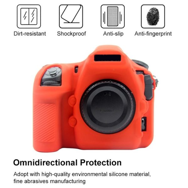 PULUZ Soft Silicone Protective Case for Nikon D850 (Red) - Image 5