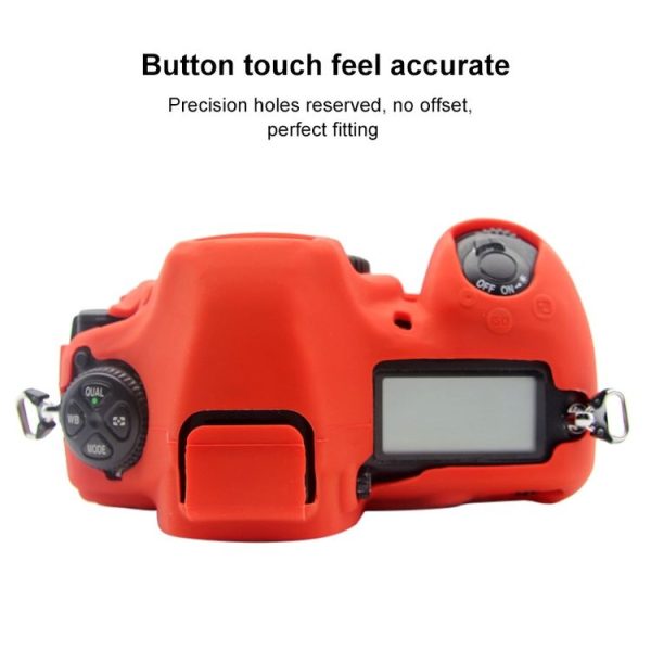 PULUZ Soft Silicone Protective Case for Nikon D850 (Red) - Image 6