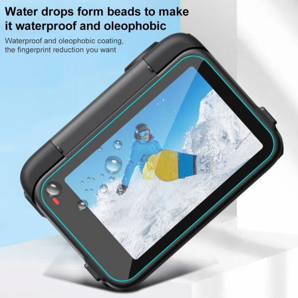 Insta360 Ace Pro 2 PULUZ 3 in 1 Rear & Front Screen and Lens Tempered Glass Film (Transparent) - Image 3