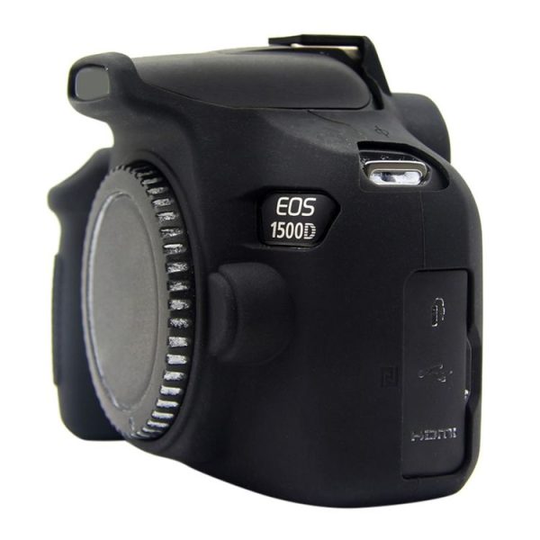PULUZ Soft Silicone Protective Case for Canon EOS 1300D / 1500D (Black) - Image 4