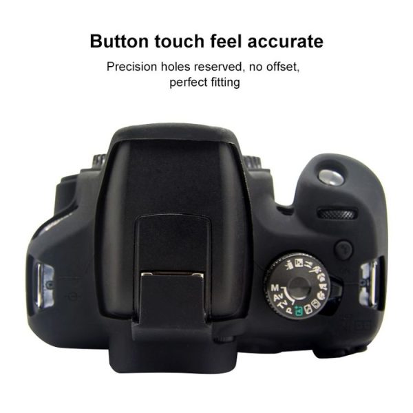 PULUZ Soft Silicone Protective Case for Canon EOS 1300D / 1500D (Black) - Image 6