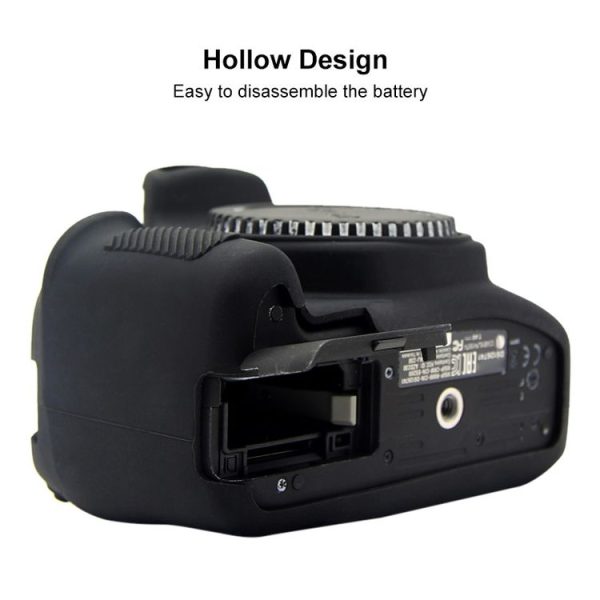 PULUZ Soft Silicone Protective Case for Canon EOS 1300D / 1500D (Black) - Image 7