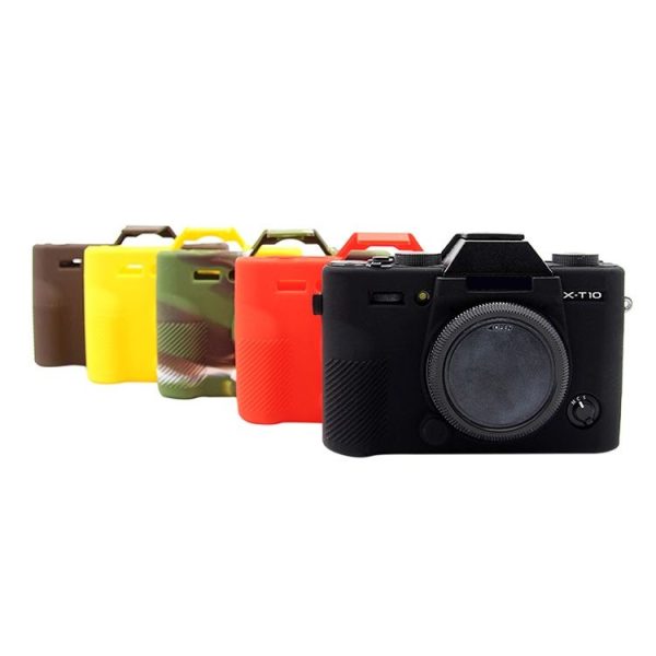 PULUZ Soft Silicone Protective Case for FUJIFILM XT10 (Black) - Image 8