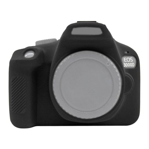 PULUZ Soft Silicone Protective Case for Canon EOS 3000D / 4000D (Black)