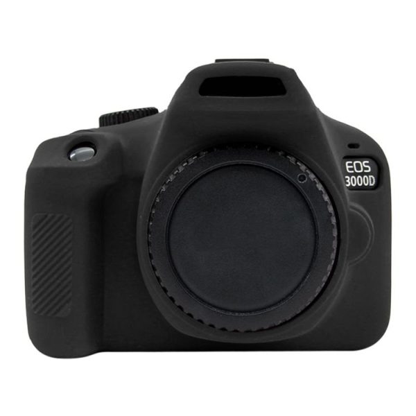 PULUZ Soft Silicone Protective Case for Canon EOS 3000D / 4000D (Black) - Image 2