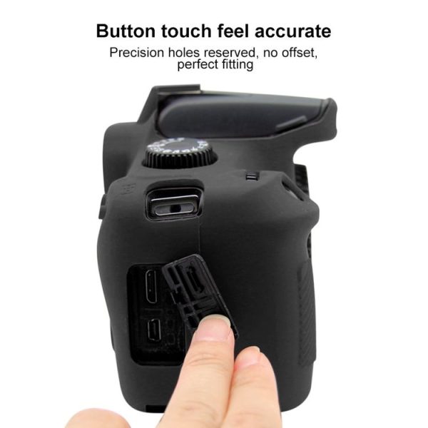 PULUZ Soft Silicone Protective Case for Canon EOS 3000D / 4000D (Black) - Image 5