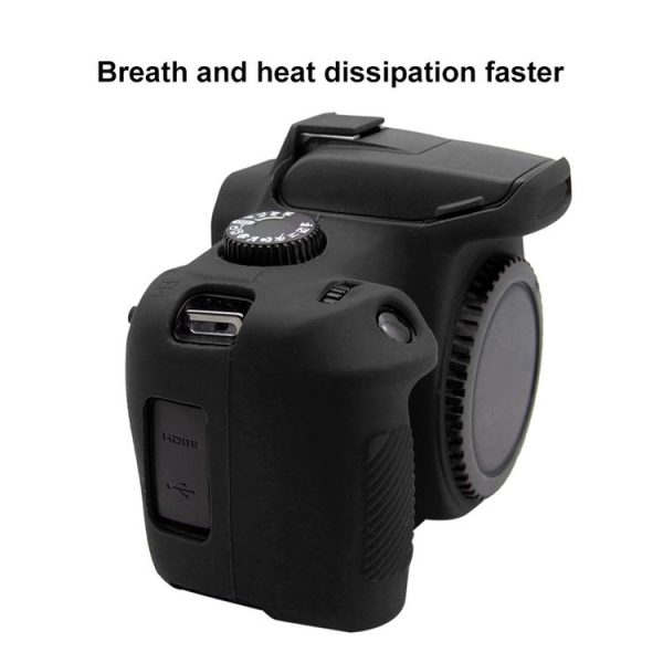 PULUZ Soft Silicone Protective Case for Canon EOS 3000D / 4000D (Black) - Image 6