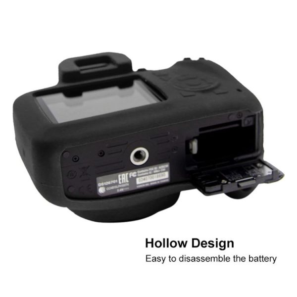 PULUZ Soft Silicone Protective Case for Canon EOS 3000D / 4000D (Black) - Image 7