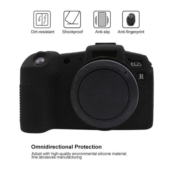 PULUZ Soft Silicone Protective Case for Canon EOS RP (Black) - Image 4