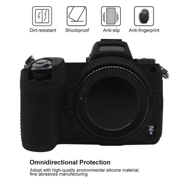 PULUZ Soft Silicone Protective Case for Nikon Z6 / Z7 (Black) - Image 4