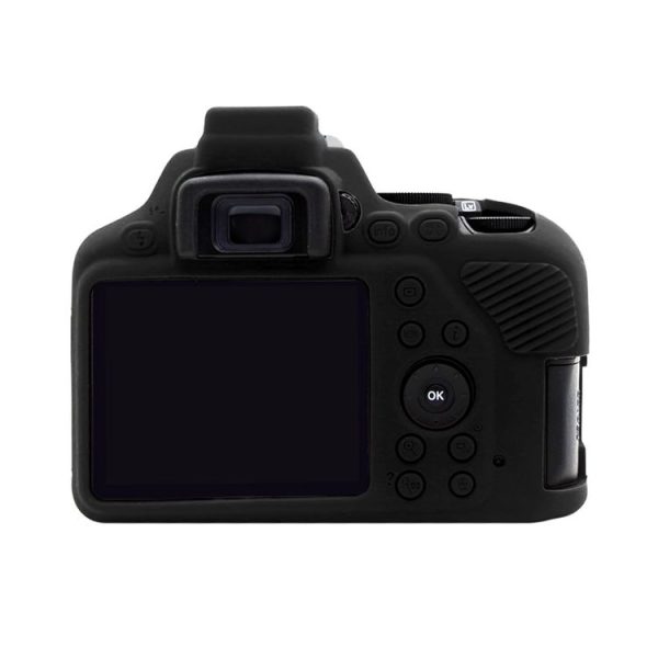 PULUZ Soft Silicone Protective Case for Nikon D3500 (Black) - Image 3