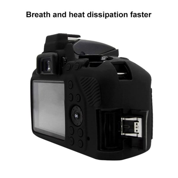 PULUZ Soft Silicone Protective Case for Nikon D3500 (Black) - Image 6