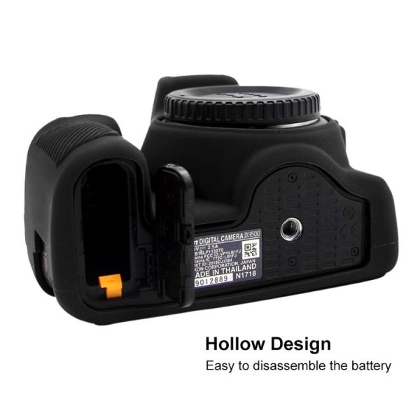PULUZ Soft Silicone Protective Case for Nikon D3500 (Black) - Image 7