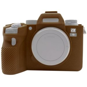 PULUZ Soft Silicone Protective Case for Sony ILCE-9M2 / Alpha 9 II / A92 (Coffee)