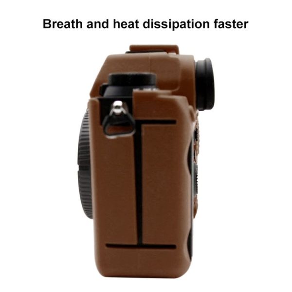 PULUZ Soft Silicone Protective Case for Sony ILCE-9M2 / Alpha 9 II / A92 (Coffee) - Image 6