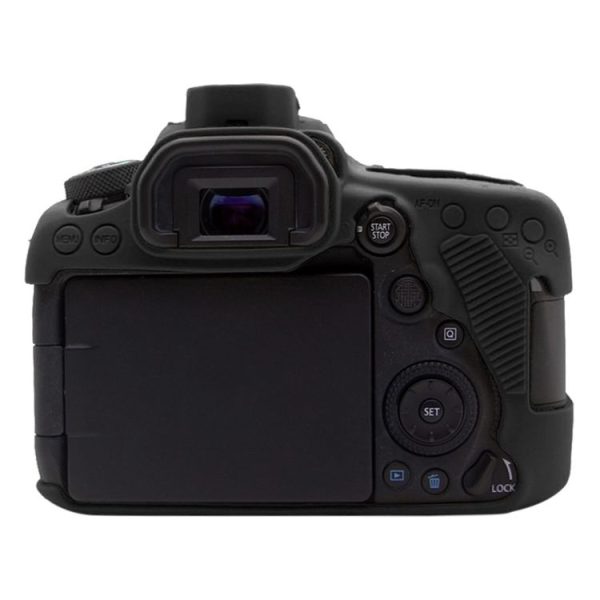 PULUZ Soft Silicone Protective Case for Canon EOS 90D (Black) - Image 3