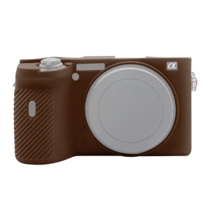 PULUZ Soft Silicone Protective Case for Sony A6600 / ILCE-6600 (Coffee)