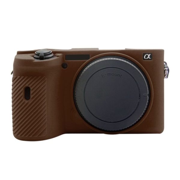 PULUZ Soft Silicone Protective Case for Sony A6600 / ILCE-6600 (Coffee) - Image 2
