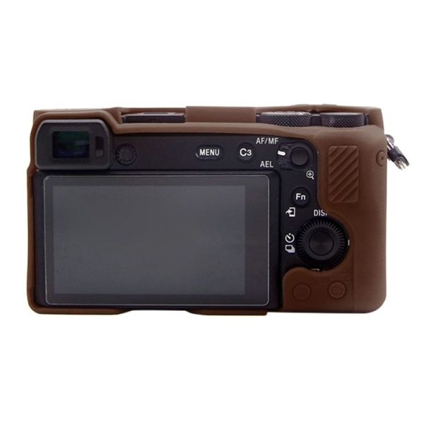 PULUZ Soft Silicone Protective Case for Sony A6600 / ILCE-6600 (Coffee) - Image 3