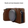 PULUZ Soft Silicone Protective Case for Sony A6600 / ILCE-6600 (Coffee) - Image 6