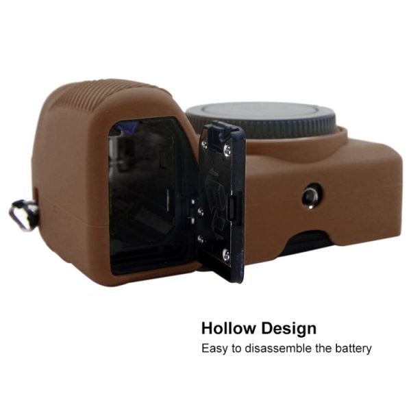 PULUZ Soft Silicone Protective Case for Sony A6600 / ILCE-6600 (Coffee) - Image 7