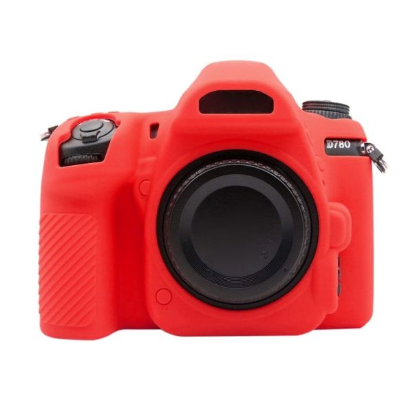 PULUZ Soft Silicone Protective Case for Nikon D780 (Red) - Image 2