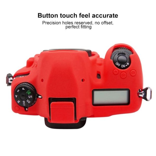 PULUZ Soft Silicone Protective Case for Nikon D780 (Red) - Image 5