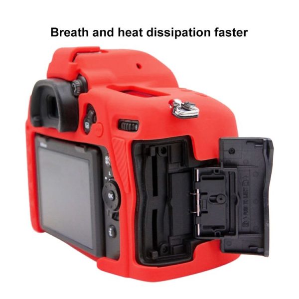 PULUZ Soft Silicone Protective Case for Nikon D780 (Red) - Image 6
