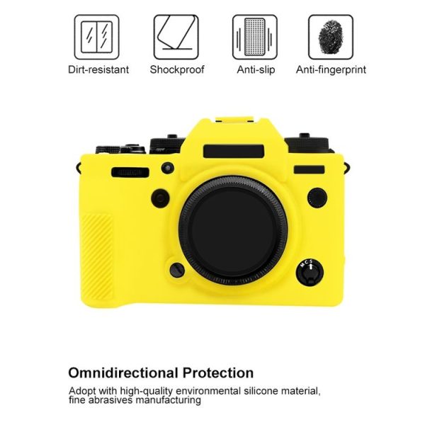 PULUZ Soft Silicone Protective Case for Fujifilm X-T4 (Yellow) - Image 4