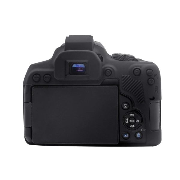 PULUZ Soft Silicone Protective Case for Canon EOS 850D (Black) - Image 3