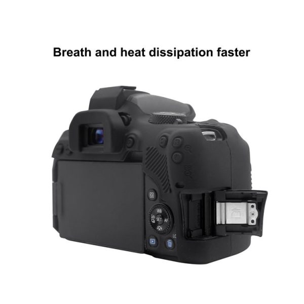 PULUZ Soft Silicone Protective Case for Canon EOS 850D (Black) - Image 6