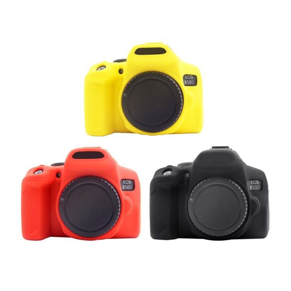PULUZ Soft Silicone Protective Case for Canon EOS 850D (Black) - Image 8