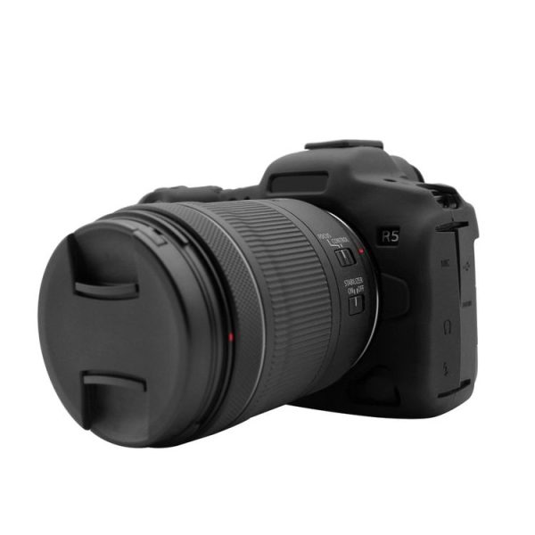 PULUZ Soft Silicone Protective Case for Canon EOS R5 (Black) - Image 2