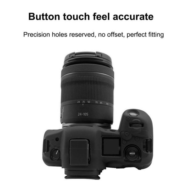 PULUZ Soft Silicone Protective Case for Canon EOS R5 (Black) - Image 4