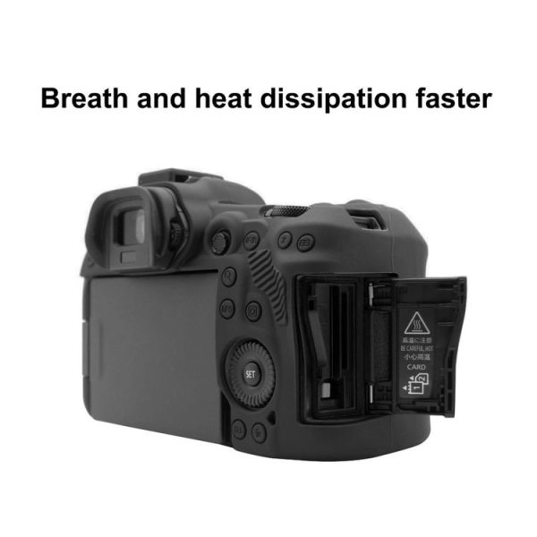 PULUZ Soft Silicone Protective Case for Canon EOS R5 (Black) - Image 5