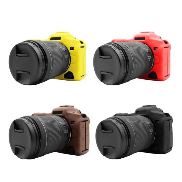 PULUZ Soft Silicone Protective Case for Canon EOS R5 (Black) - Image 7
