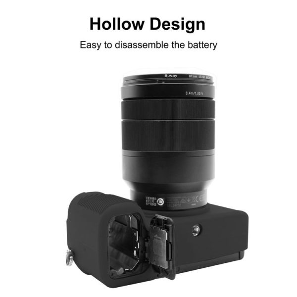PULUZ Soft Silicone Protective Case for Sony A7C / ILCE-7C (Black) - Image 6