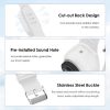 Insta360 GO 3 / GO 3S PULUZ Camera Silicone Case Wristband Bicycle Strap Extension Mount (White) - Image 4
