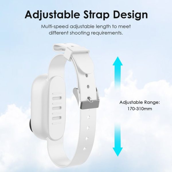 Insta360 GO 3 / GO 3S PULUZ Camera Silicone Case Wristband Bicycle Strap Extension Mount (White) - Image 6
