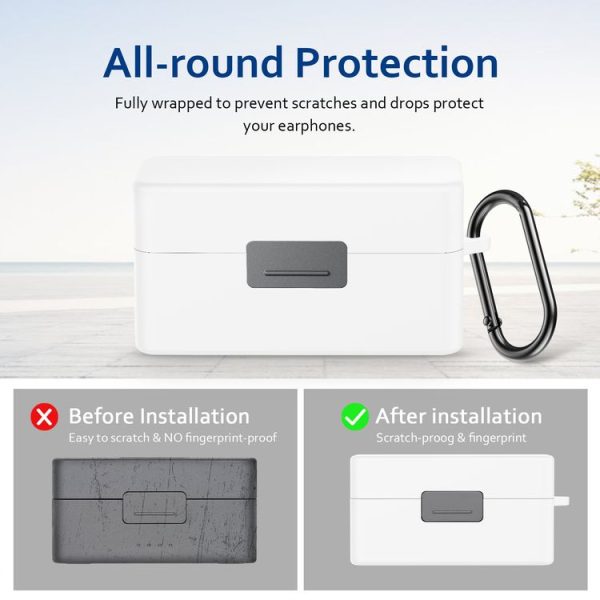 DJI Mic 2 PULUZ Charging Case Silicone Scratch-proof Protective Cover (White) - Image 4