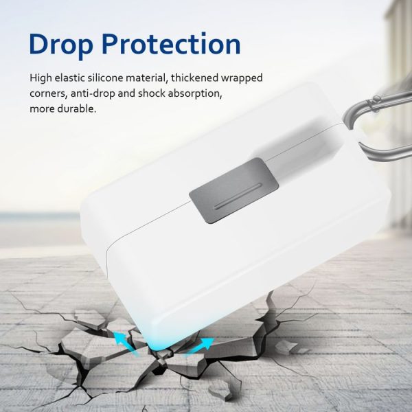 DJI Mic 2 PULUZ Charging Case Silicone Scratch-proof Protective Cover (White) - Image 6