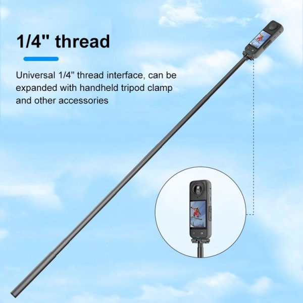 Insta360 X4 PULUZ Quick Release 1 / 4 inch Folding Base (Black) - Image 6