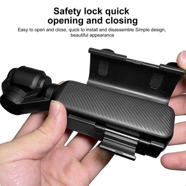 DJI OSMO Pocket 3 PULUZ Plastic Protection Frame Expansion Cold Shoe Adapter Bracket (Black) - Image 5
